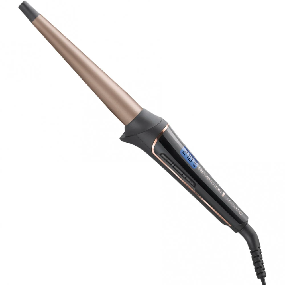 Плойка конусная, Remington, CI91W1B, 37W, Диаметр щипцов 13-25 мм, Количество температурных режимов 10, Диапазон температуры нагрева 120-210 °С, Материал покрытия керамика, Длина шнура 300см, Черный
