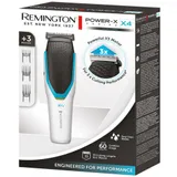 Машинка для стрижки волос, REMINGTON, HC4000, 3 насадки, Пластик, Материал лезвий нержавеющая сталь, Длина сетевого кабеля 0,8м, Голубой, Серебристый, Черный