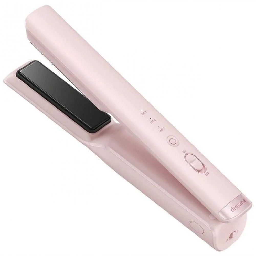 Выпрямитель для волос, Dreame, Unplugged Cordless Hair Straightener AST14A-PK, Размер платы 22.5 80 мм, Беспроводной выпрямитель, Механическое управление, Выбор температуры нагрева, Диапазон темпера