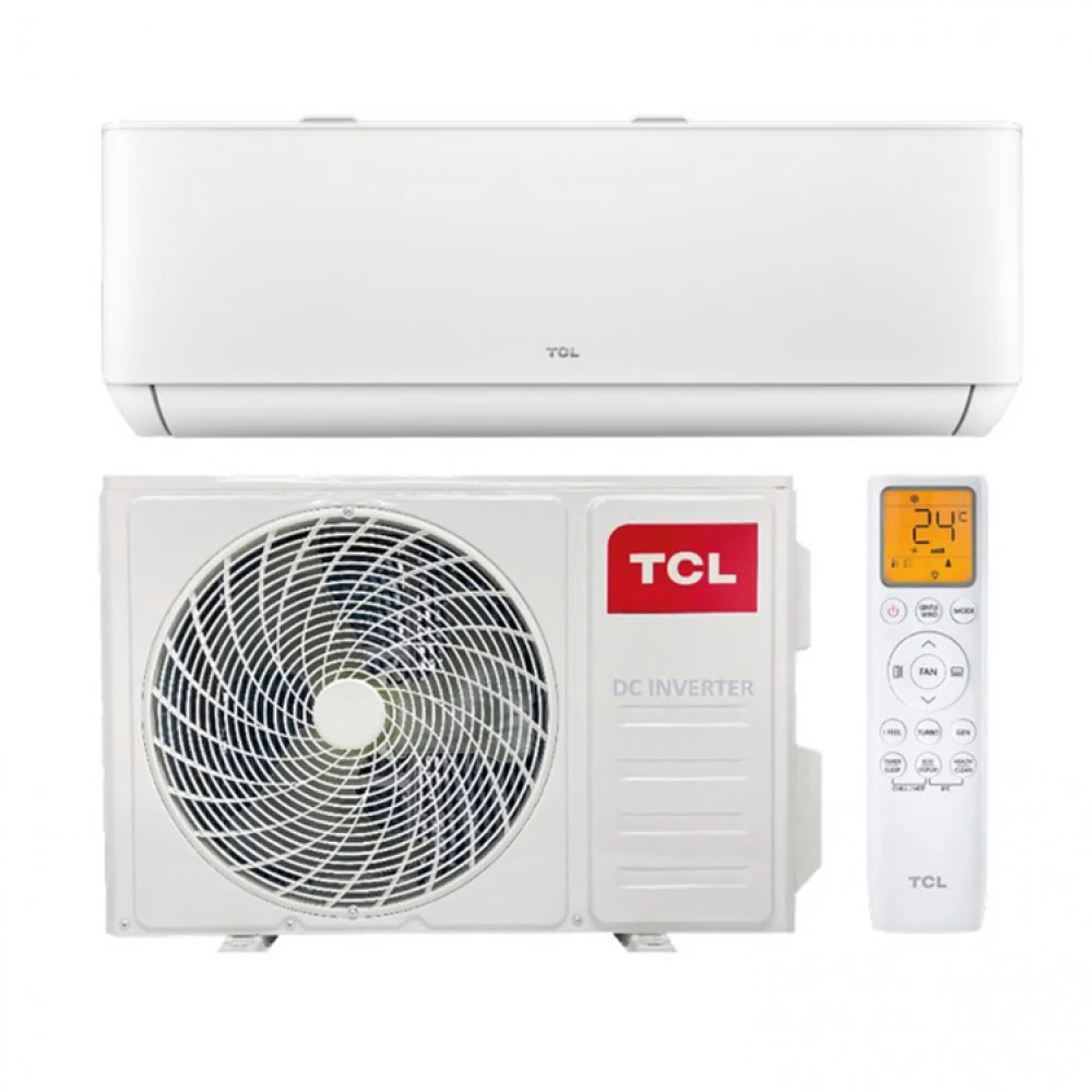 Кондиционер настенный, TCL, BreezeIN TAC-BR24HSV/TB INVERTER, Коплект из 2-х коробок, состоит из внешнего и внутреннего блока. В комплекте с медными трубами. Белый