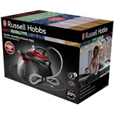 Парогенератор, Russell Hobbs, 24460-56, Мощность 2750W, Постоянная подача пара 315 г/мин, Керамическая подошва, Автоотключение, Вертикальное отпаривание, Оповещение о низком уровне воды, Красный