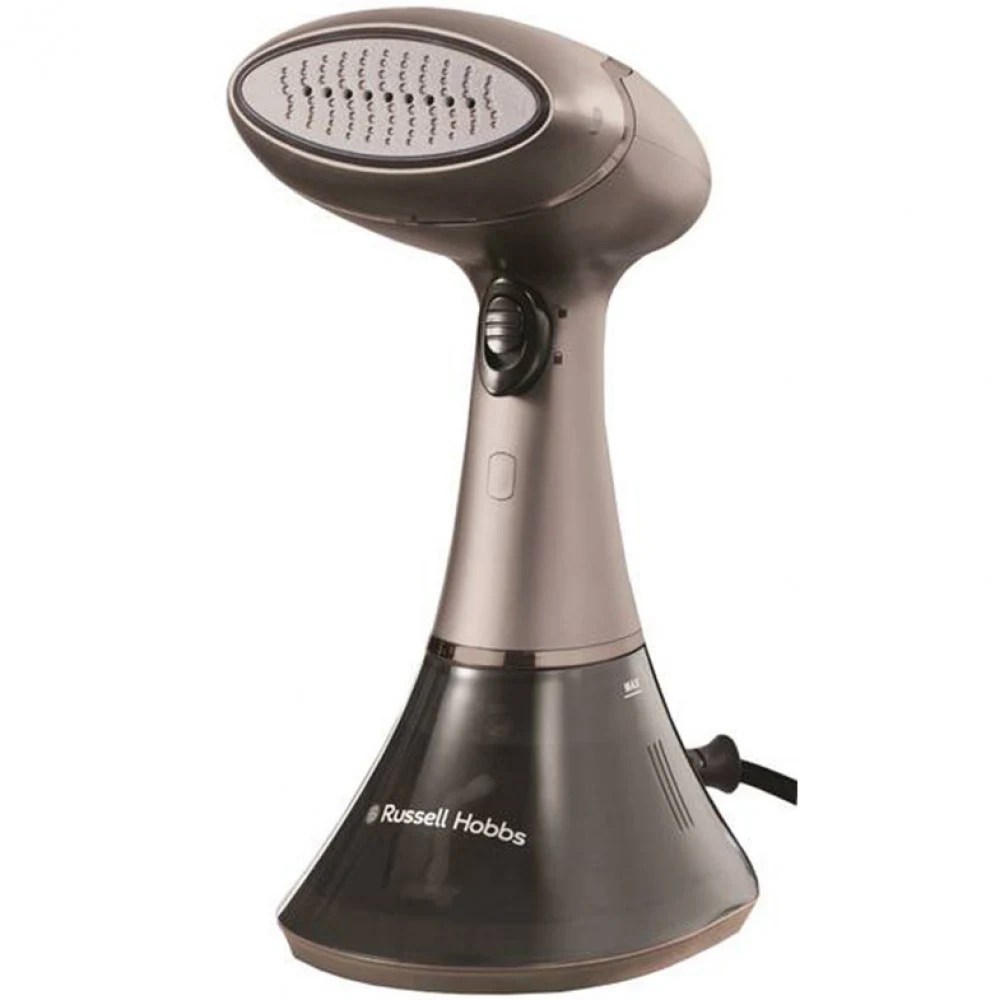 Отпариватель ручной, Russell Hobbs, 28040-56, Мощность 1800W, Постоянная подача пара 32 г/мин, Керамическая подошва, Скорость нагрева 45с, Автоотключение, Коричневый