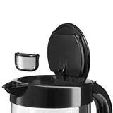 Чайник BOSCH/ 1.7 л, 2400 Вт, стекло, черный