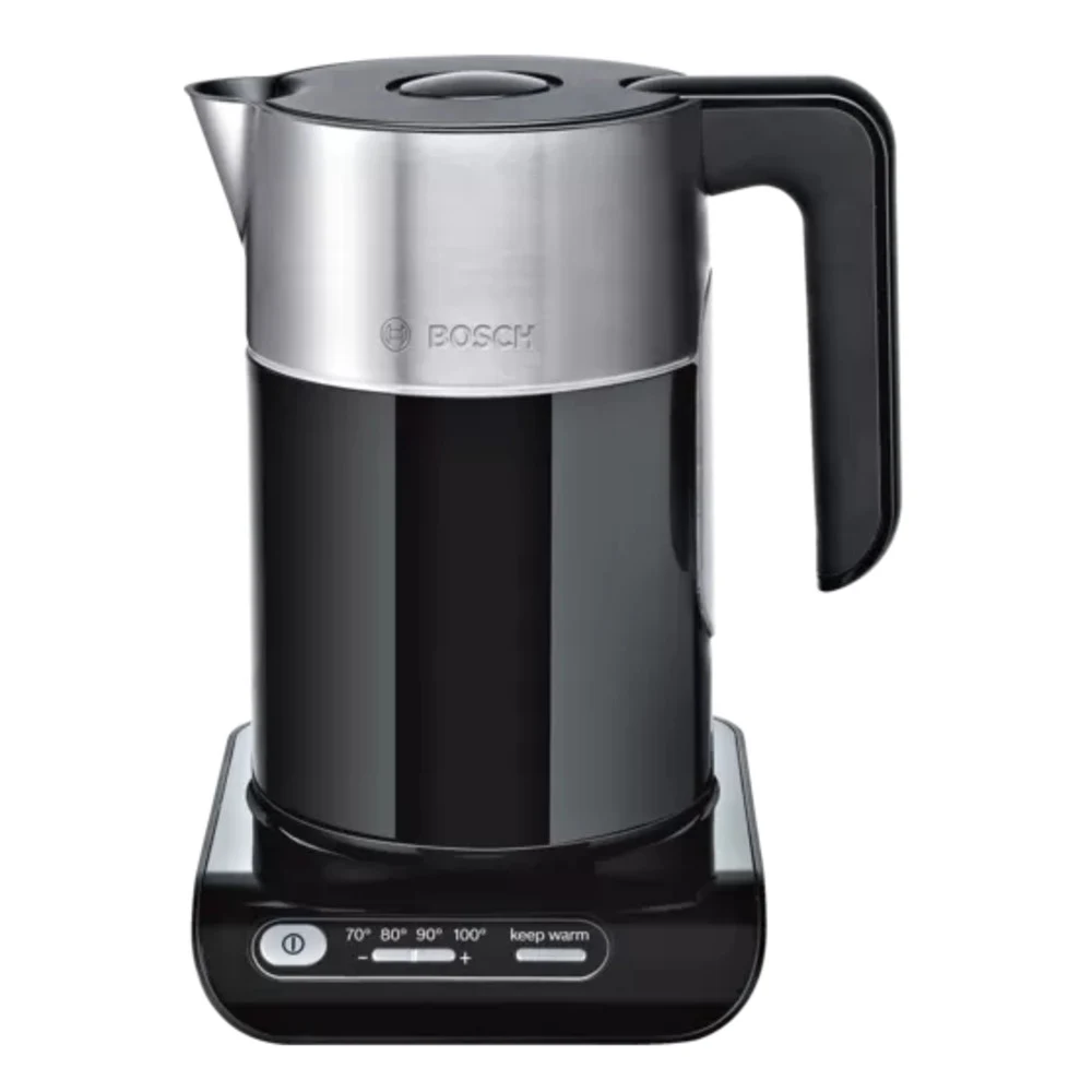 Чайник электрический Bosch TWK8613P 1.5л. 2400Вт черный/серебристый (корпус: нержавеющая сталь)