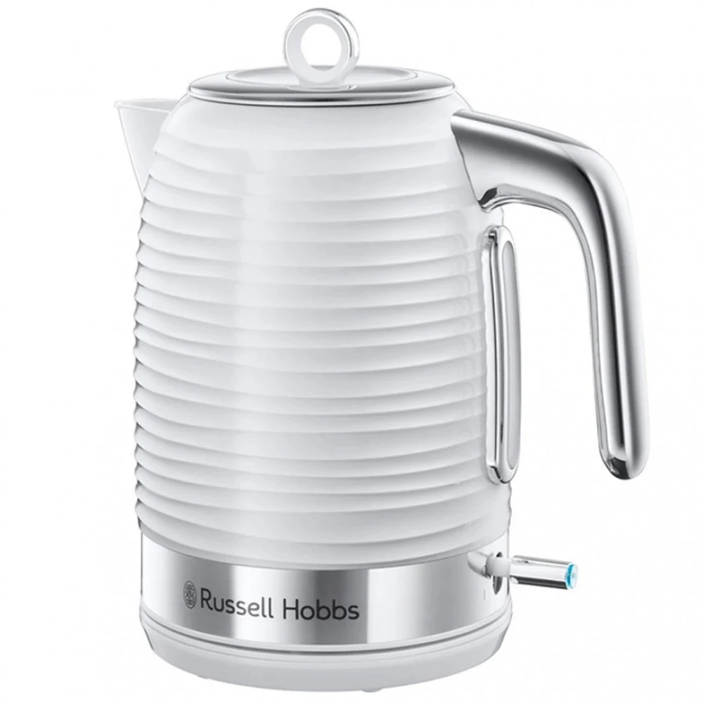 Чайник электрический, Russell Hobbs, 24360-70, Объем 1.7л, Пластик, Защита от перегрева, Выключение при снятии с базы, Мощность 2400W, Белый