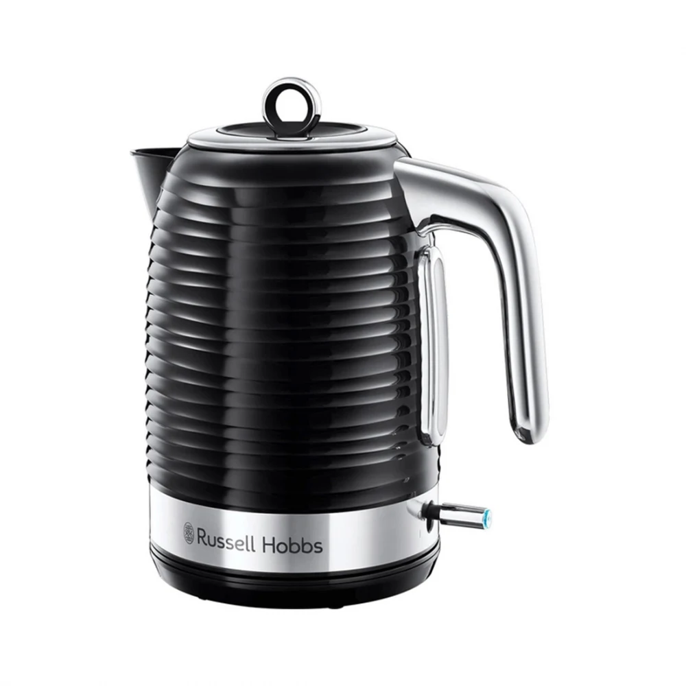 Чайник электрический, Russell Hobbs, 24361-70, Объем 1.7л, Пластик, Защита от перегрева, Выключение при снятии с базы, Мощность 2400W, Черный