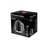 Электрический чайник, Russell Hobbs, 24361-70, Объем 1.7л, Пластик, Защита от перегрева, Выключение при снятии с базы, Мощность 2400W, Черный