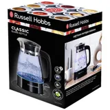 Электрический чайник, Russell Hobbs, 26080-70, Объем 1.7л, Стекло, Защита от перегрева, Выключение при снятии с базы, Мощность 2400W, Черный