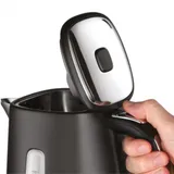 Электрочайник, Russell Hobbs, 26140-70, Мощность 2400Вт, Объем 1.7л, Нержавеющая сталь, Внутренняя подсветка, Автоотключение: при закипании, при отсутствии воды, при снятии с подставки, Черный