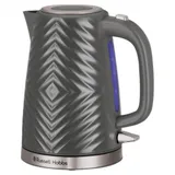 Электрочайник, Russell Hobbs, 26382-70, Мощность 2400Вт, Объем 1.7л, Нержавеющая сталь, Внутренняя подсветка, Автоотключение: при закипании, при отсутствии воды, при снятии с подставки, Серый