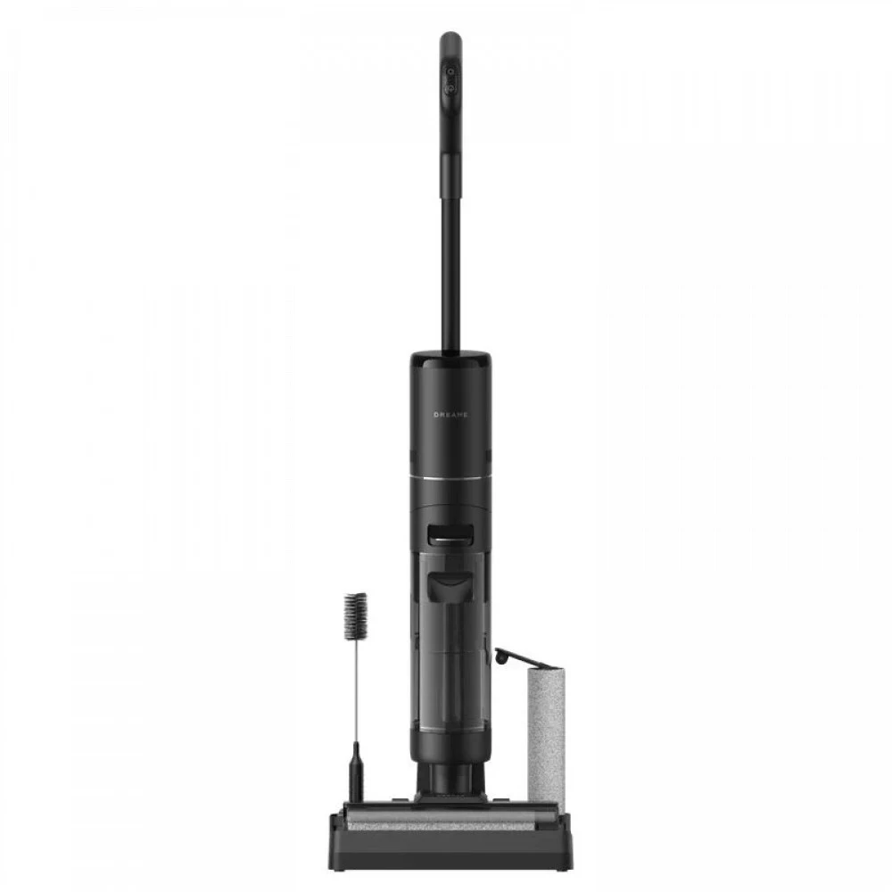 Беспроводной вертикальный пылесос, Dreame, Wet and Dry Vacuum H12S, HHR30B, 200 Вт, 100-240В, 30-59 минут работы в зависимости от выбора режима, Пылесборник 0,5л, Черный