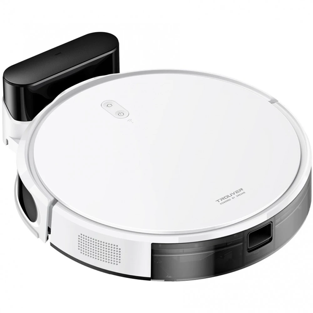 Робот-пылесос, Dreame, Trouver Robot Vacuum M1, RPM1GA, Всасывание 4500Па, Емкость встроенного резервуара для воды 220 мл, Объем пылесборника 300 мл, Пылесос и швабра для уборки, V-образная щетка с