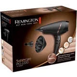 Фен с АС мотором, REMINGTON, AC7200, Мощность 2200W, 2 скоростных режима, 3 температурных режима, AC мотор, Длина шнура электропитания 300см, Черный