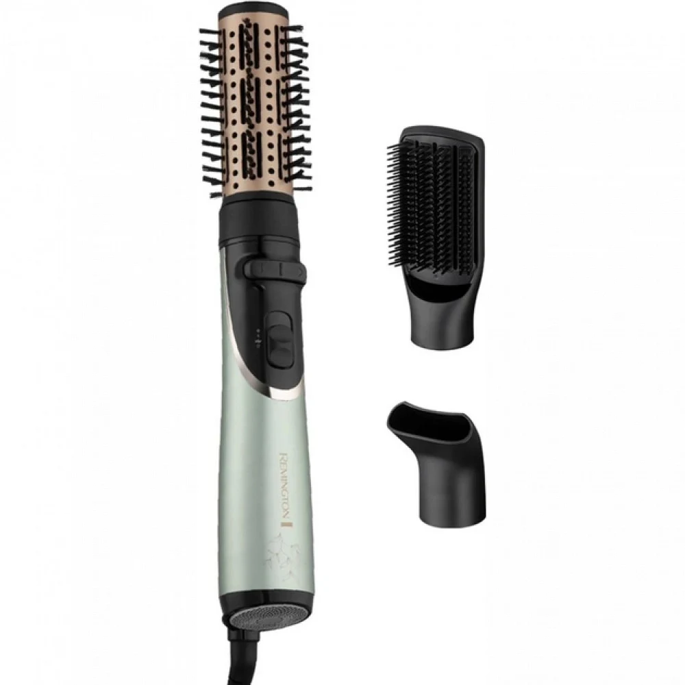 Фен-щетка, Remington, AS5860, Механическое управление, 2 температурных режимов, 2 скоростных режимов, Керамика, Ионизация, Длина шнура 3м, Мятный, Черный