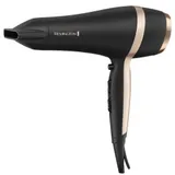 Фен Remington Salon Smooth D6940GP, 2100Вт, 2 скорости, 3 режима, 2 насадки, 0.560 кг, Black-Gold