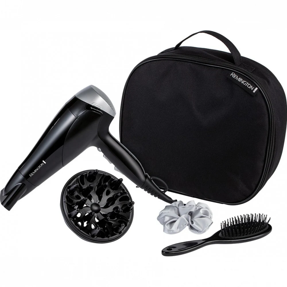 Фен, Remington, D3171GP, DC мотор, 2 скорости, 3 температурных режима, Турмалиновая ионизация, Петля для подвешивания, Съемная решетка, Защита от перегрева, Длина шнура электропитания 1.8м, Уровень