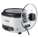 Рисоварка, Russell Hobbs, 27040-56, Мощность 500W, Общий объём 3.3L, 1 автоматическая программа, Антипригарное покрытие чаши, Кнопочный тип управления, Белый