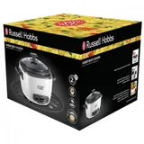 Рисоварка, Russell Hobbs, 27040-56, Мощность 500W, Общий объём 3.3L, 1 автоматическая программа, Антипригарное покрытие чаши, Кнопочный тип управления, Белый