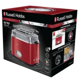 Тостер, Russell Hobbs, 21680-56, Мощность 1100Вт, 6 режимов обжаривания, 2 отделения, Таймер, Функция "Размораживание", Функция "Отмена", Функция «Пауза» во время приготовления, Красный