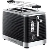 Тостер, Russell Hobbs, 24371-56, Мощность 1050W, 2 отделения, 6 режимов обжаривания, Пластик, Подогрев, Размораживание, «Пауза» во время приготовления, Черный