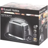 Тостер, Russell Hobbs, 26150-56, Мощность 1550Вт, 6 режимов обжаривания, 2 отделения, Таймер, Функция "Размораживание", Функция "Отмена", Функция «подогрева» во время приготовления, Черный