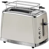 Тостер, Russell Hobbs, 26970-56, Мощность 1550Вт, 2 отделения, Функция "Размораживание", Функция "Отмена", Функция «Пауза» во время приготовления, Автоматическая центровка ломтиков, Нержавеющая стал