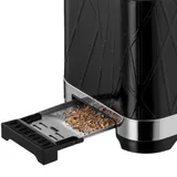 Тостер, Russell Hobbs, 28091-56, Мощность 1050Вт, 5 режимов обжаривания, 2 отделения, Таймер, Функция "Размораживание", Функция "Отмена", Функция «подогрева» во время приготовления, Черный
