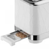 Тостер, Russell Hobbs, 28090-56, Мощность 1050Вт, 2 отделения, 5 режимов, Функция "Размораживание", Функция "Отмена", Функция «Пауза» во время приготовления, Автоматическая центровка ломтиков, Подсв
