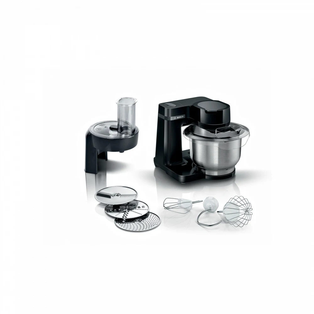 Кухонная машина Bosch Mum Serie 2 MUMS2EB01 планетар.вращ. 700Вт черный/серебристый