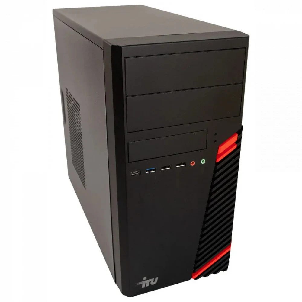 ПК IRU Corp 312 MT PG G6405 (4.1) 4Gb 4Tb+500Gb UHDG 610 Free DOS GbitEth 400W черный