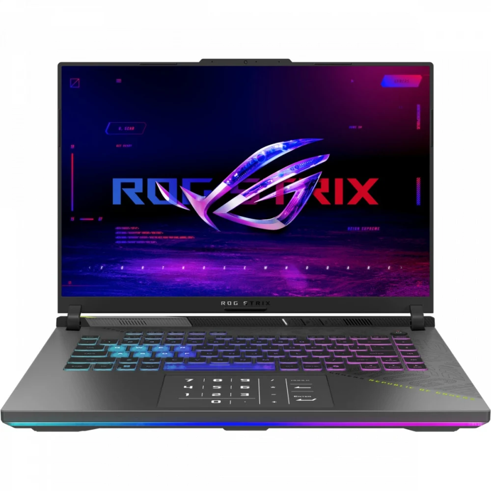 Ноутбук Asus ROG Strix G16 G614PP-WH94 Ryzen 9 8940HX 16Gb SSD1Tb NVIDIA GeForce RTX 5070 8Gb 16" IPS WUXGA (1920x1200) Windows 11 Home Multi Language grey WiFi BT Cam (90NR0L67-M004S0)