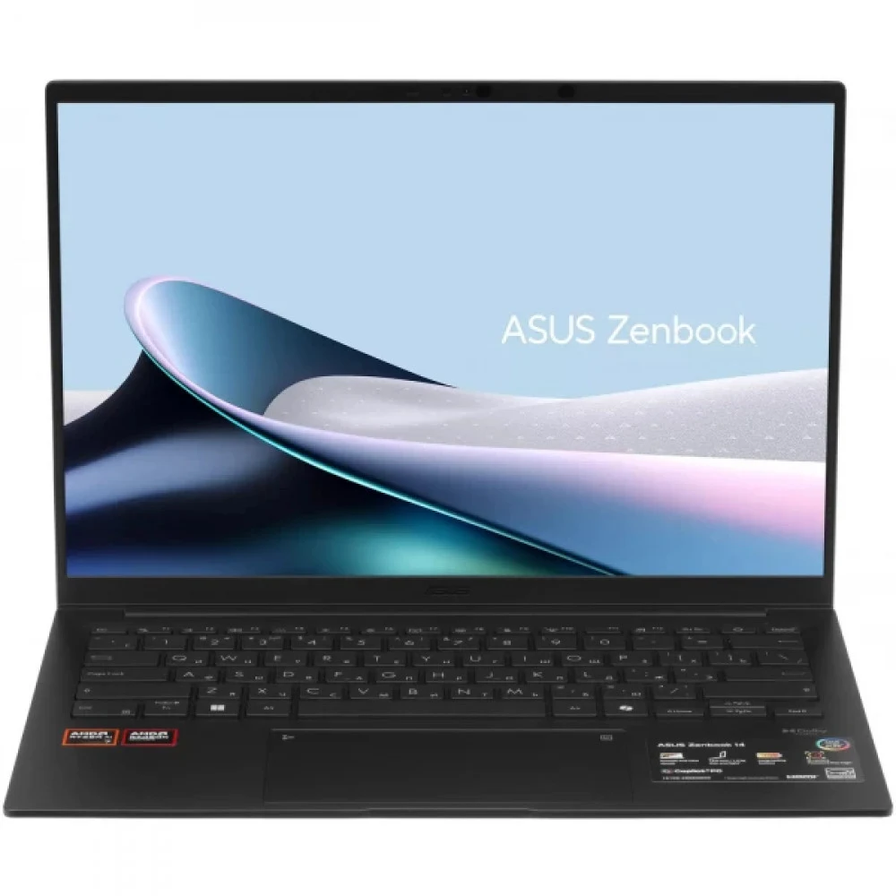 Ноутбук ASUS Zenbook 14 UM3406GA-QD149 AMD Ryzen AI 7 445/32Gb (soldered D5)/SSD1Tb/UMA/14"/OLED/WUXGA/1920x1200/60Hz/NoOS/Jade Black/1.2kg