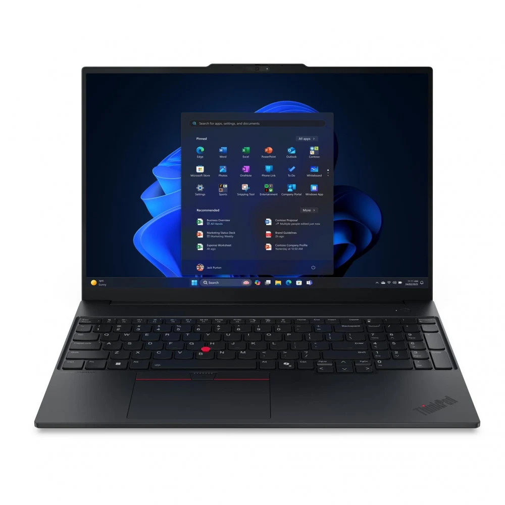ThinkPad E16 Gen 3, Intel® Core™ Ultra 5 226V (LPE-cores up to 3.50GHz, 8MB), 16" WUXGA Non-Touch, No Operating System, 16.0GB, 1x512GB SSD M.2 2242 PCIe Gen4 TLC Opal, Intel® Arc™ Graphics 130V, BT