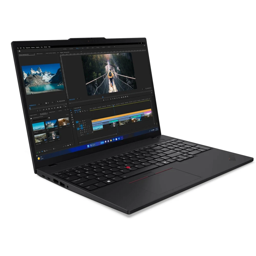 Ноутбук Lenovo ThinkPad T16 G3 Core Ultra 7 165H 32Gb SSD1Tb Intel Graphics 16" OLED WQUXGA (3840x2400) без ОС black WiFi BT Cam (21MQS7GA00)