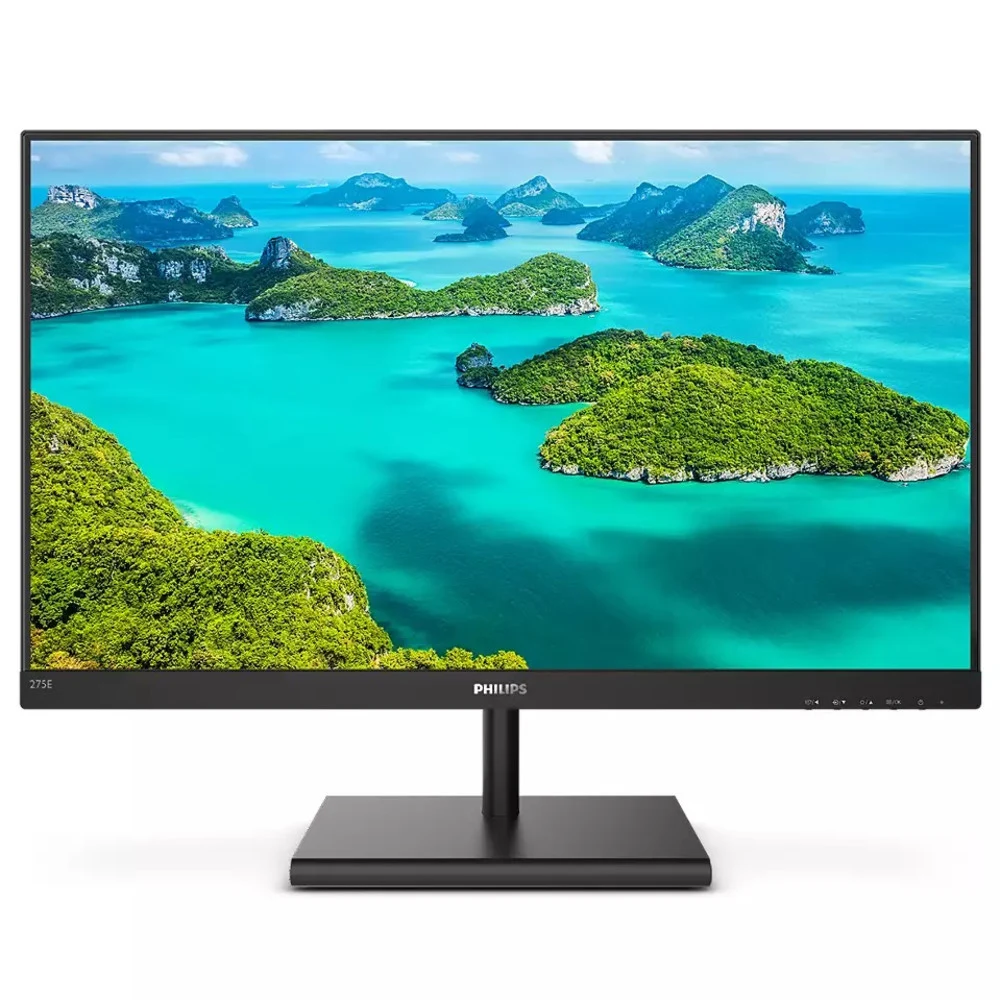 Монитор Philips 27" 275E1S черный IPS LED 16:9 HDMI матовая 1000:1 250cd 178гр/178гр 2560x1440 75Hz VGA DP 2K 3.99кг
