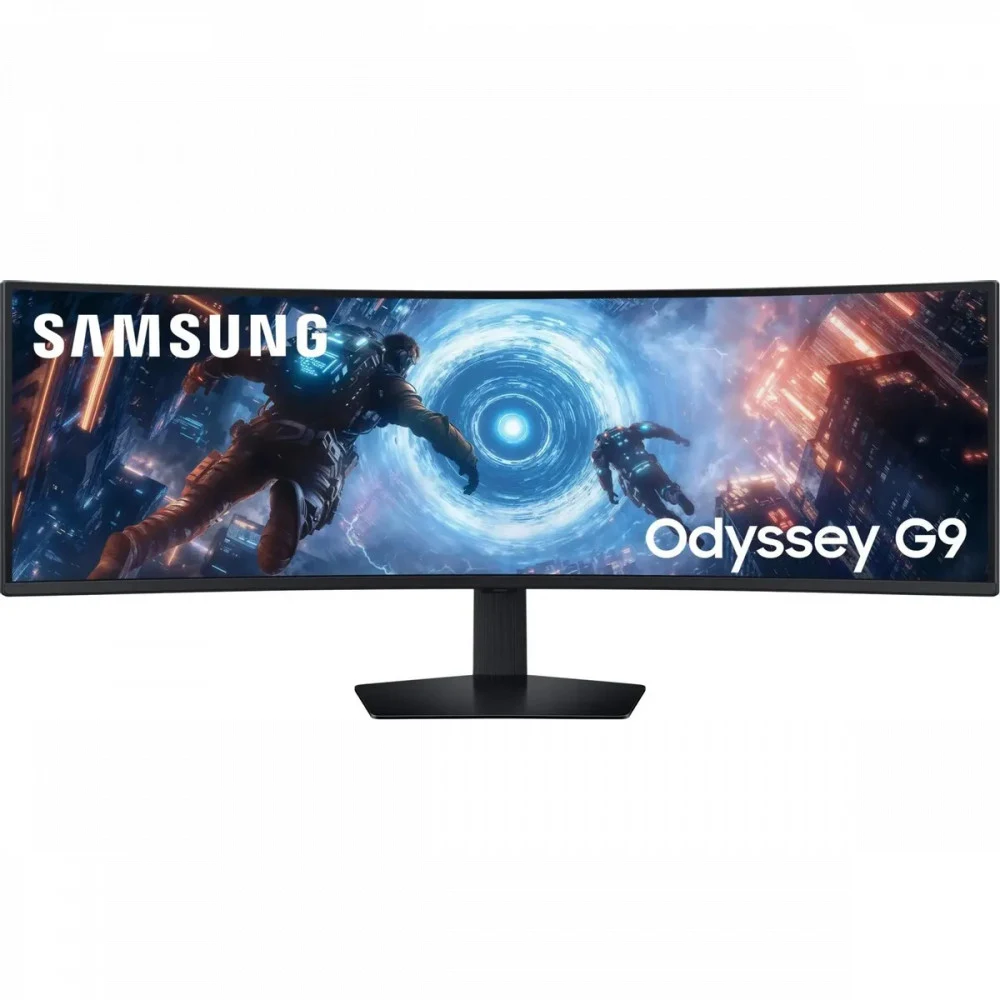 Монитор 49" SAMSUNG S49FG916EI Odyssey G9 G91F DQHD Curved VA, 5120x1440, 144Hz, 1ms, 350сd/m, 2500:1, HDR10 | 2xHDMI(2.1), DP(1.4), 2xUSB3.2 | HAS, Swivel, InPSU, Vesa 100, Black
