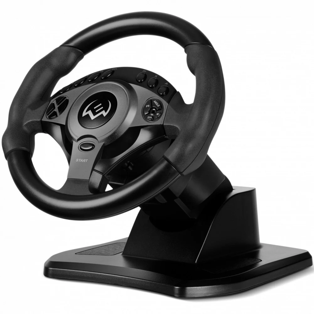 Руль SVEN GC-W750 (USB, педали, вибро, скоба, лепестки, АКПП, D-pad, 16 кн, резин. вставки, PC, PS-3/4, XB1, Nindendo Switch)