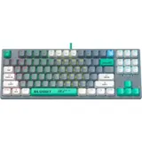 Клавиатура A4Tech Bloody S87 Energy механическая серый/зеленый USB for gamer LED (S87 USB ENERGY ASH)
