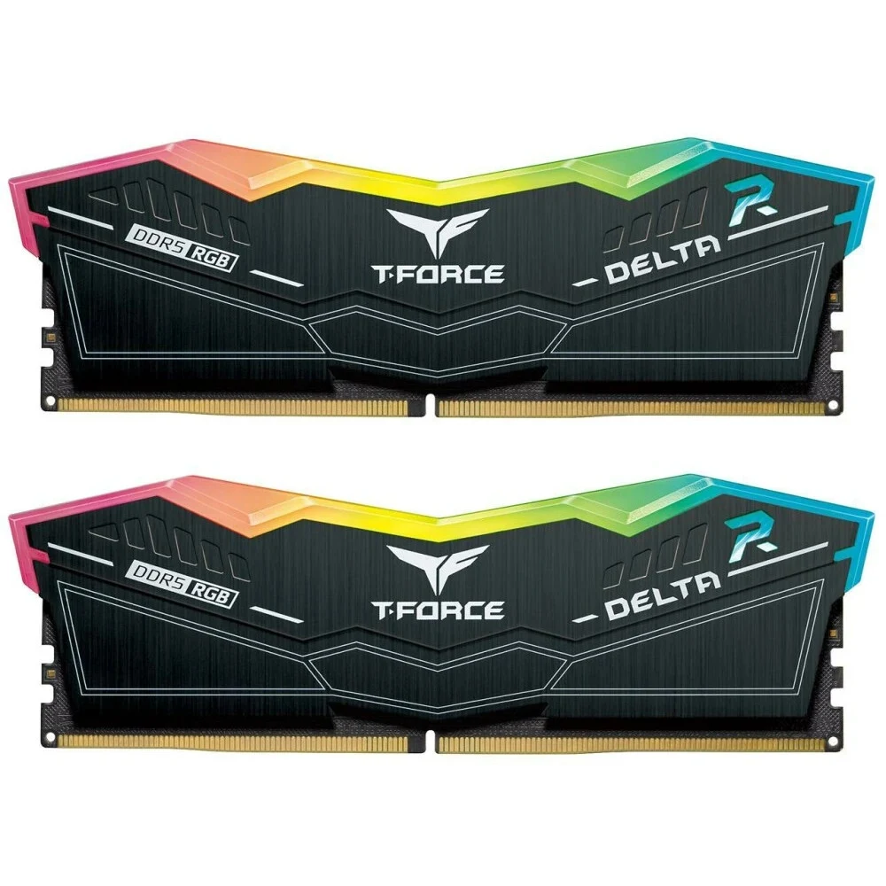 Оперативная память 64GB Kit (2x32GB) 6000MHz DDR5 Team Group DELTA RGB CL38 UD-D5 CL38-46-46-84 1.35V FF3D564G6000HC38JDC01 Black