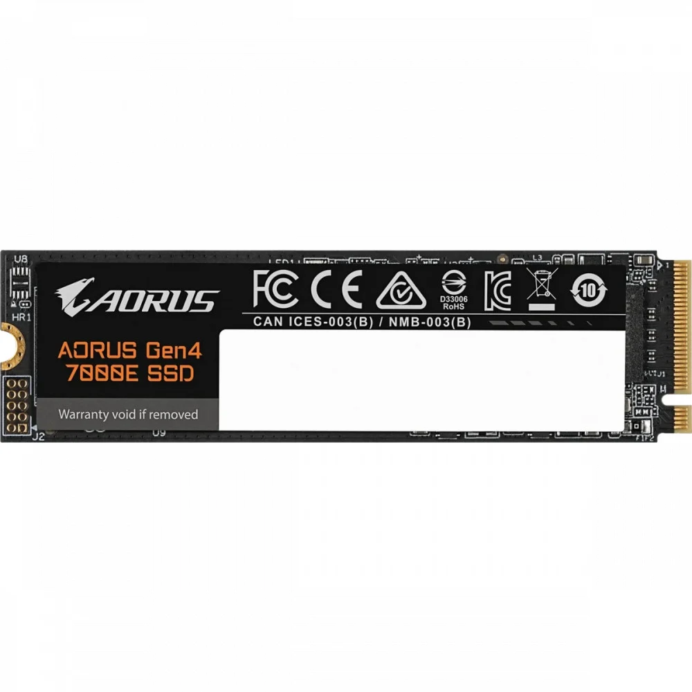 Твердотельный накопитель SSD 4Tb PCIe 4.0 GIGABYTE AG470E4TB AORUS Gen4 7000E 4TB, NVMe, M2 2280