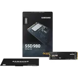 SSD 250GB Samsung 980, M.2, read 2900 MB/s, write 1300 MB/s, PCIe 3.0, TLC