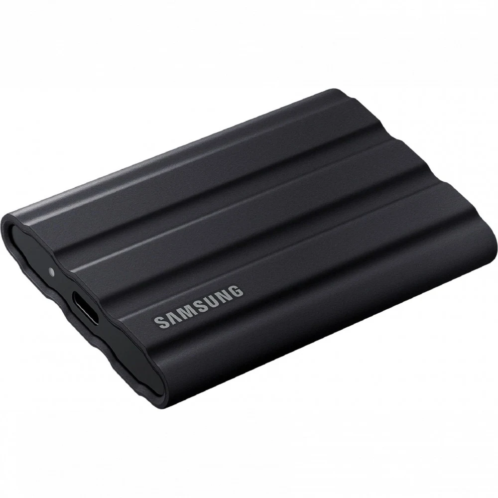Внешние HDD и SSD/ Samsung External SSD T7 Shield, 2TB, Type C-to-C/A, USB 3.2 Gen2, R/W 1050/1000MB/s, IP65, 88x59x13mm, 98g, Black (12 мес.)