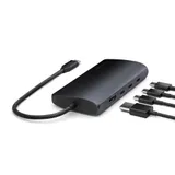 SATECHI USB-C MultiPort Adapter 8K with Ethernet V3 - Midnight