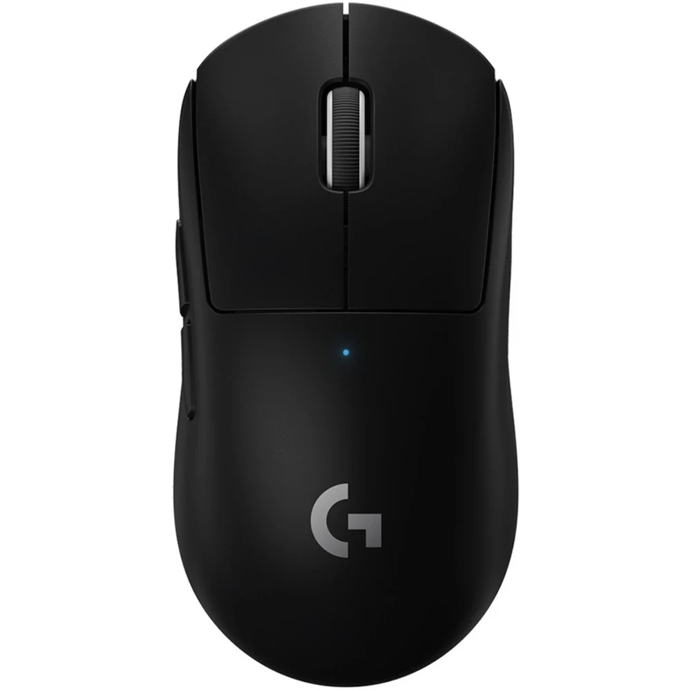 Мышь Logitech Мышь игровая Logitech G PRO X Superlight Black черная, беспроводная Lightspeed, cенсор Hero 25K 100-25600dpi, 5 кнопок, облегченная 63гр, правый хват