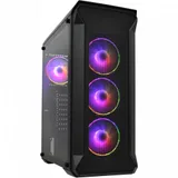 Case ATX midi tower APEX, Tank3, 4*120mm ARGB fans + ARGB fan hub + remote control (без БП), TG