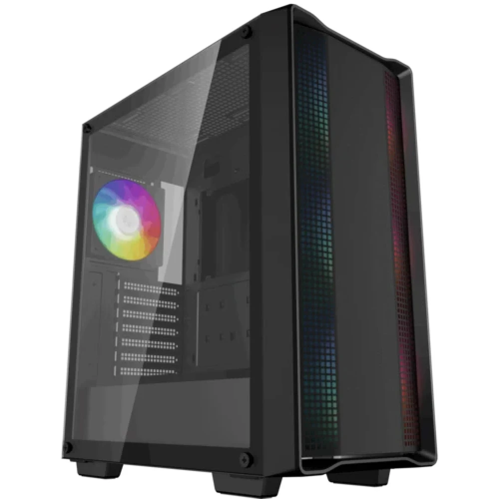 Компьютерный корпус, Deepcool, CC560 ARGB V2 R-CC560-BKTAA4-G-2, ATX/Micro-ATX/Mini-ITX, USB 3.0, USB 2.0, Audio, 4*120mm ARGB, Высота процессорного кулера до 165мм, Длина VGA до 370мм, 2*3.5"/2+1*2