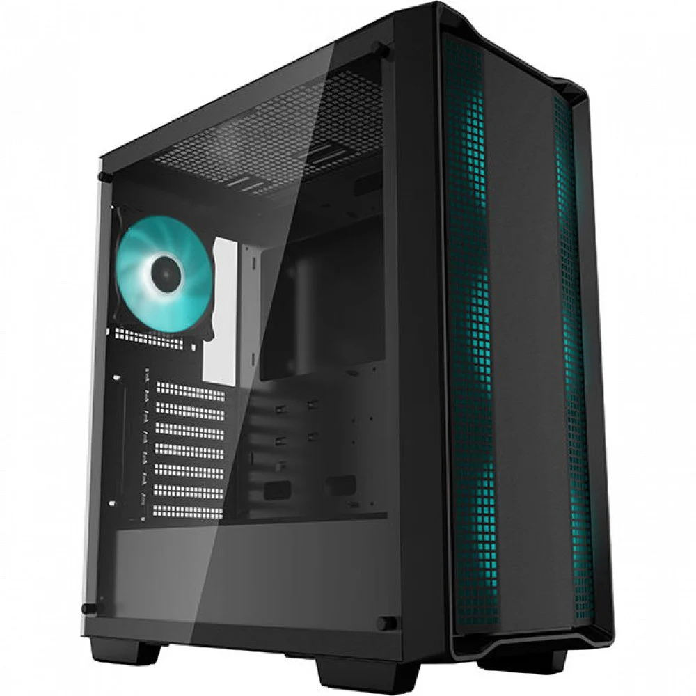 Компьютерный корпус, Deepcool, CC560 R-CC560-BKGAA4-G1/R-CC560-BKGAA4-G-2, ATX/Micro ATX, USB 3.0*1/2.0*1, HD-Audio+Mic, 3*120mm Led Mint/1*120mm Led Mint , Высота процессорного кулера до 163мм, Дли