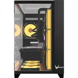 Компьютерный корпус, Formula V, Crystal Z9 Floe Black, ATX/micro ATX, USB Type C/2*3.0, HD-Audio, Кулер 7*120мм Floe ARPW, Высота процессорного кулера до 165мм, Длина VGA до 410мм, 2*3.5"/1*2.5", То