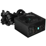 Блок питания, Deepcool, PN750D R-PN750D-FC0B-EU, 750W, ATX 3.0, Gold, APFC, 20+4 pin, 2*4+4pin, 8*Sata, 2*Molex, 3*PCI-E 6+2 pin, 1*(16Pin)12VHPWR, Вентилятор 12см, Кабель питания, Чёрный
