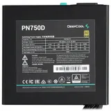 Блок питания, Deepcool, PN750D R-PN750D-FC0B-EU, 750W, ATX 3.0, Gold, APFC, 20+4 pin, 2*4+4pin, 8*Sata, 2*Molex, 3*PCI-E 6+2 pin, 1*(16Pin)12VHPWR, Вентилятор 12см, Кабель питания, Чёрный